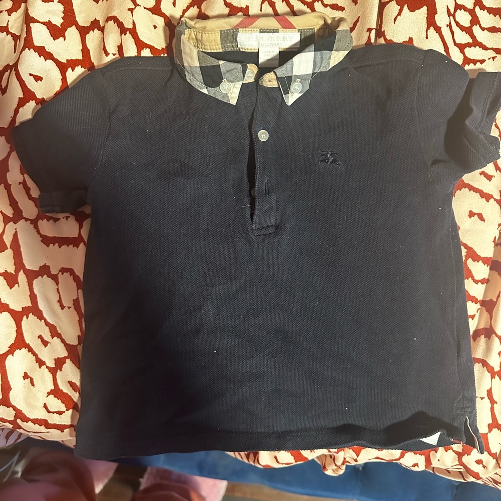 Toddler navy Burberry shirt 3T